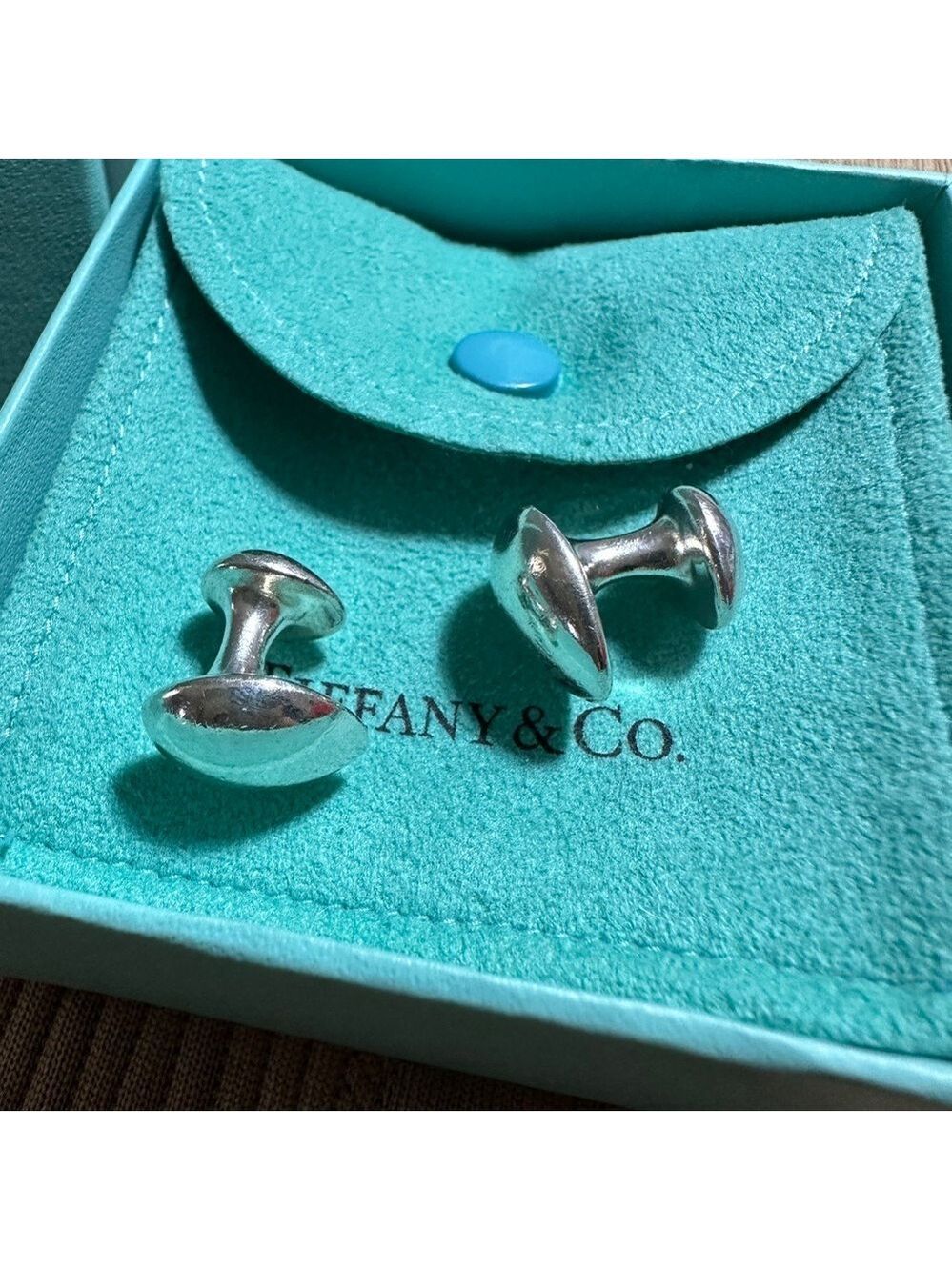 Tiffany & Co. #2 Silver Cufflinks Rare